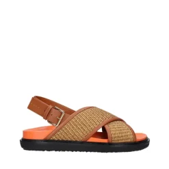 Marni Sandaler*Fussbett Vævede Sandaler Brun