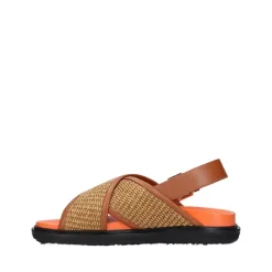 Marni Sandaler*Fussbett Vævede Sandaler Brun