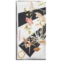 Ferragamo Tørklæder*Gaia Print Silketørklæde Multifarvet