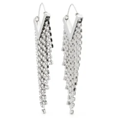 Isabel Marant Smykker*Gennemsigtige Sølv Loop Øreringe Grå