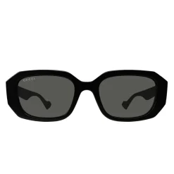 Gucci Solbriller*Geometriske Rektangulære Solbriller Sort