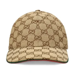 Gucci Huer & Kasketter*GG Canvas Baseball Cap Brun