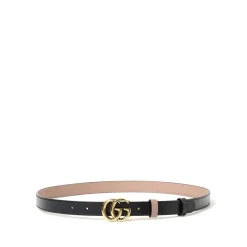 Gucci Bælter*GG Marmont Vendbar Tyndt Bælte Pink