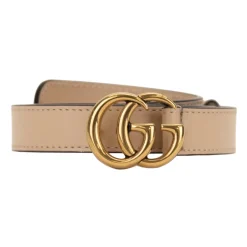 Gucci Bælter*GG Plaque Belt Beige