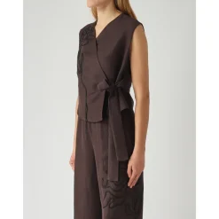 Liviana Conti Bluser & Skjorter*Gilet Brun