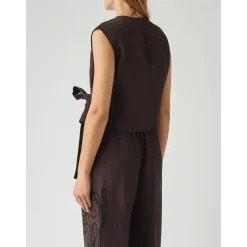 Liviana Conti Bluser & Skjorter*Gilet Brun