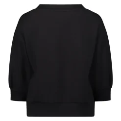 Betty Barclay Sweatshirts*Glitrende Sweatshirt med Ståkrave Sort