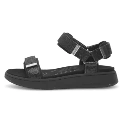 Woden Sandaler*Glitter Line Sandal Moderne Komfort Sort