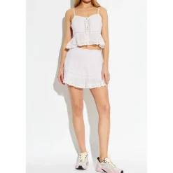 LOVESHACKFANCY Nederdele*Gloriana Skirt Pink