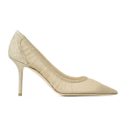 Jimmy Choo Pumps|Stiletter*Golden Salon Textile T8 Pumps Beige