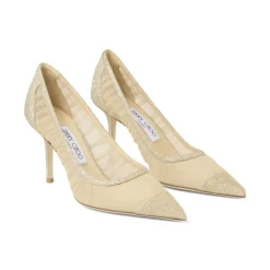 Jimmy Choo Pumps|Stiletter*Golden Salon Textile T8 Pumps Beige