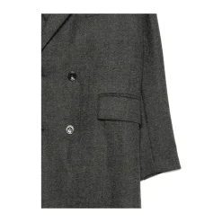 SOEUR Frakker*dobbeltradet frakke med lommer Grå