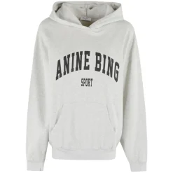 Anine Bing Striktrøjer & Sweatere*Melange Hættetrøje Grå