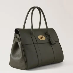 Mulberry Håndtasker*læder skuldertaske med lås Grøn