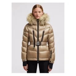 Moncler Jakker*d Elastan Polyamid Jakker Fremstillet i RO Gul
