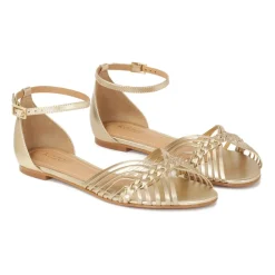 Kazar Sandaler*d flade sandaler med indbygget hæl Gul