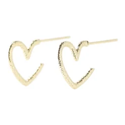 FRIIHOF+SIIG Smykker*d Hjerte Øreringe Gul