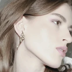 Dansk Copenhagen Smykker*d Wing Statement Ørering Gul