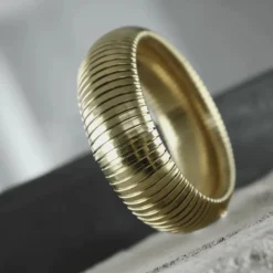 Dansk Copenhagen Smykker*dbelagt Statement Armbånd Gul