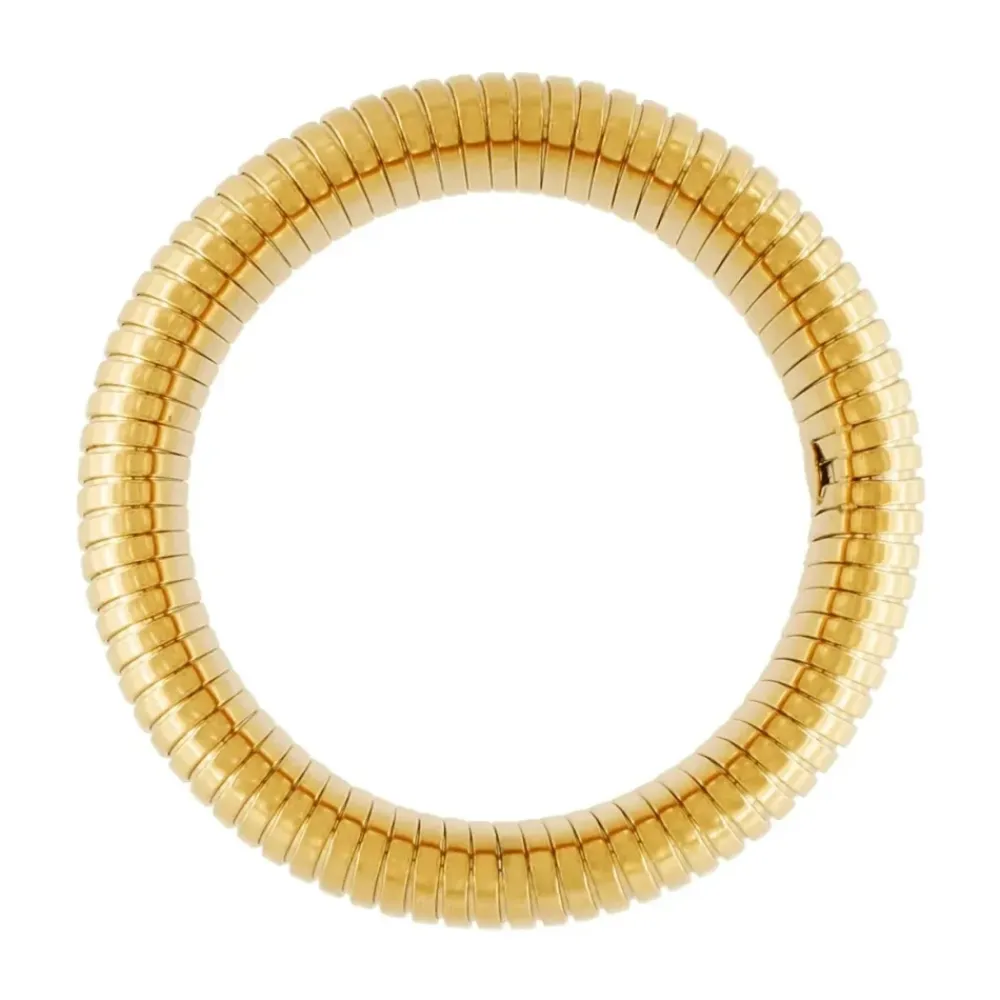 Dansk Copenhagen Smykker*dbelagt Statement Armbånd Gul