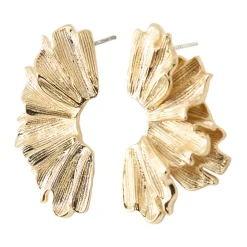 FRIIHOF+SIIG Smykker*Gyldne Øreringe Mira Tilbehør Gul