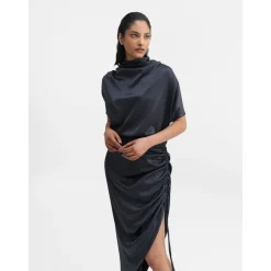 Ahlvar Gallery Kjoler*Haley satin kjole Blå