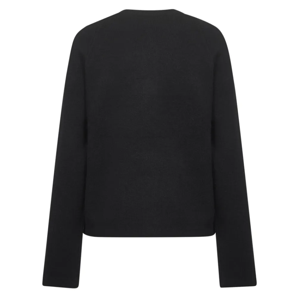 TotêMe Striktrøjer & Sweatere*Hammered Button Cardigan Sort