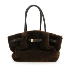 JW PEI Skuldertasker*Hana Medium Faux Fur Tote Bag Brun