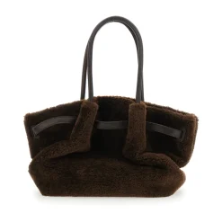 JW PEI Skuldertasker*Hana Medium Faux Fur Tote Bag Brun