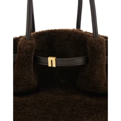 JW PEI Skuldertasker*Hana Medium Faux Fur Tote Bag Brun