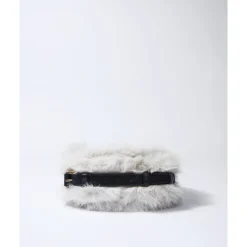 Moschino Skuldertasker*Handle Me Mini Furry Hvid