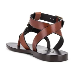 Saint Laurent Sandaler*Hardy Flat Sandal Brun