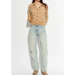 Rag & Bone Striktrøjer & Sweatere*Harper Stribet Cardigan Beige