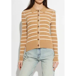 Rag & Bone Striktrøjer & Sweatere*Harper Stribet Cardigan Beige