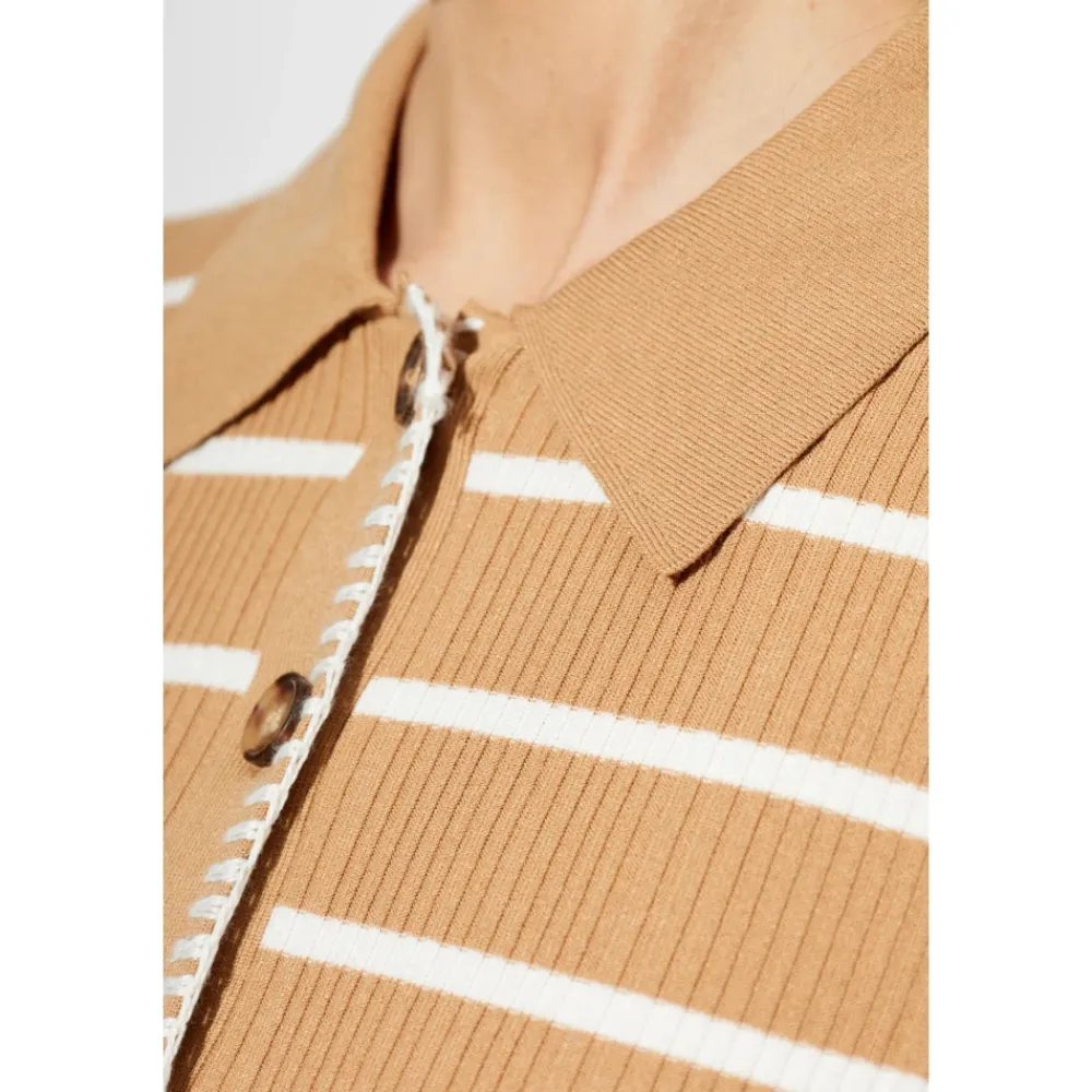 Rag & Bone Striktrøjer & Sweatere*Harper Stribet Cardigan Beige