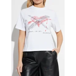 AllSaints T-Shirts*Heartache Lisa T-Shirt Hvid