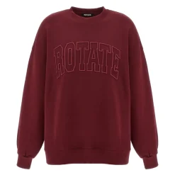 ROTATE Birger Christensen Sweatshirts*Heavy Sweat Crewneck Rød