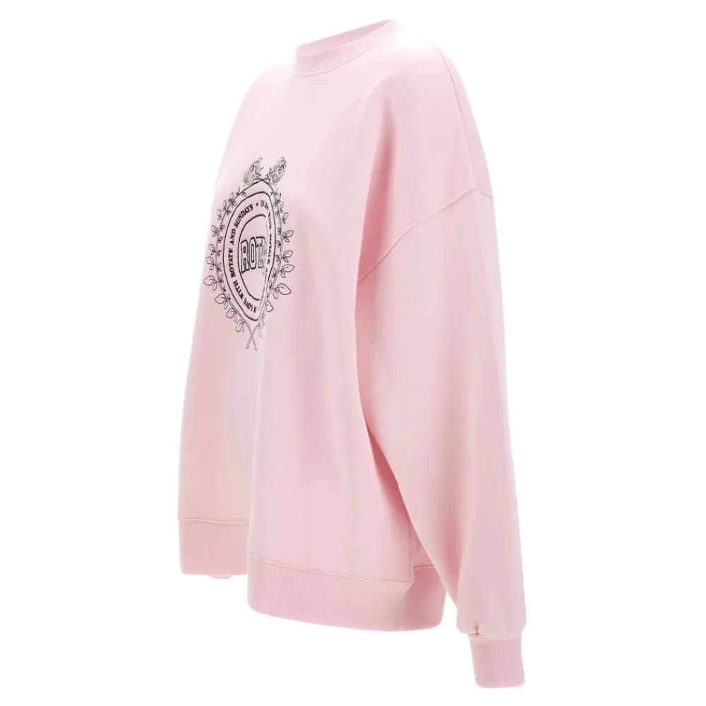 ROTATE Birger Christensen Sweatshirts|Striktrøjer & Sweatere*Heavy Sweat Crewneck Pink