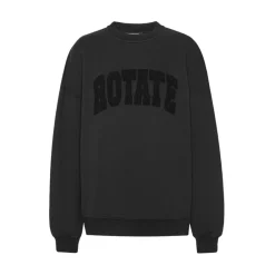 ROTATE Birger Christensen Sweatshirts*Heavy Sweat Crewneck Sort