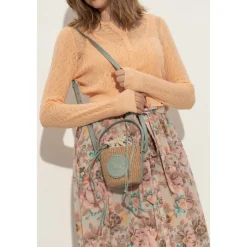 Chloé Bæltetasker*Hestemedalje Mini skuldertaske, spandtype Beige