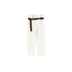 PLAN C Bukser*High Waist Trousers Beige