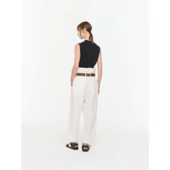 PLAN C Bukser*High Waist Trousers Beige