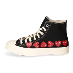 Comme des Garçons Play Sneakers*High-Top Canvas Sneaker Sort