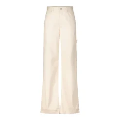 Isabel Marant Jeans*High-Waist Wide Leg Jeans Beige