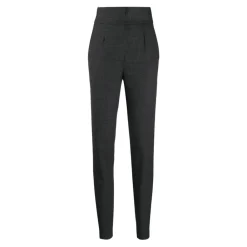 Dolce & Gabbana Bukser*High-Waisted Tailored Pleated Trousers Grå