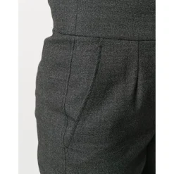 Dolce & Gabbana Bukser*High-Waisted Tailored Pleated Trousers Grå