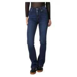 Richmond Jeans*Højtaljede bootcut mørke jeans Blå