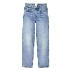 Anine Bing Jeans*Højtaljede Straight Jeans Blå