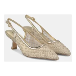 ALMA EN PENA Pumps|Stiletter*Hælsko med glitrende mesh Gul