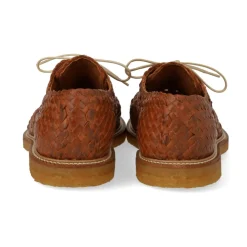 Angulus Snøresko*Håndflettet Snøresko - Tan Braid Brun